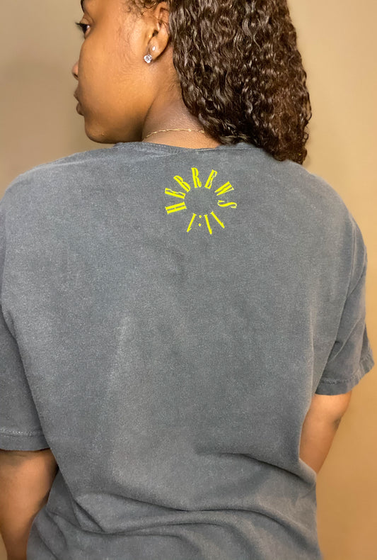 Assurance T-Shirt - Charcoal Grey/Neon Green