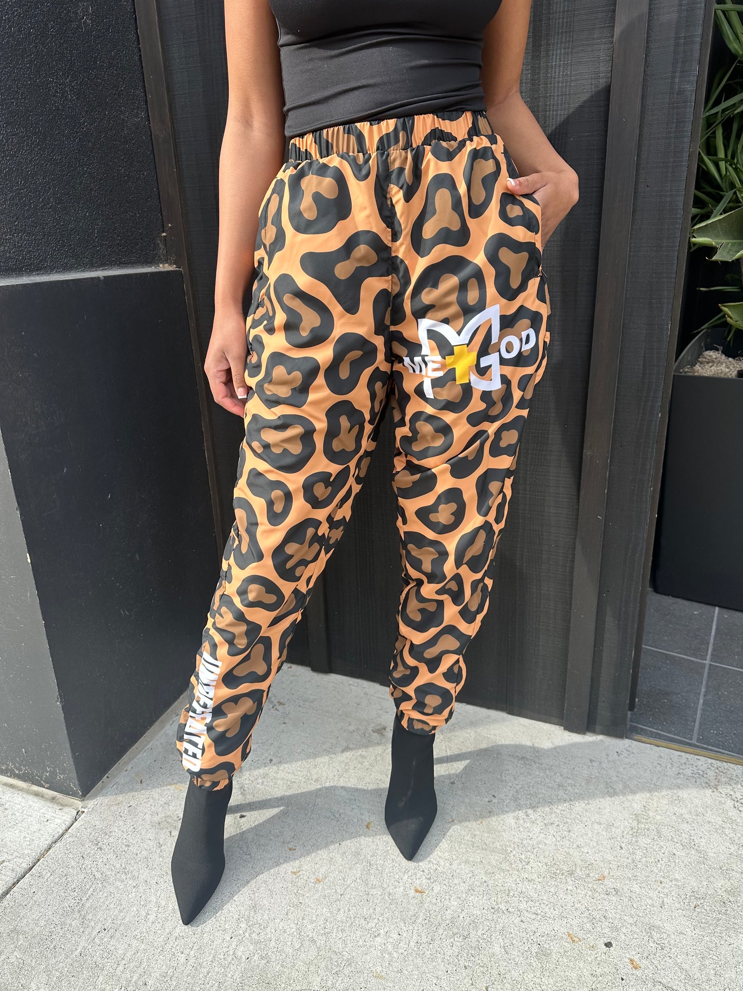 Unisex Leopard Track Pants