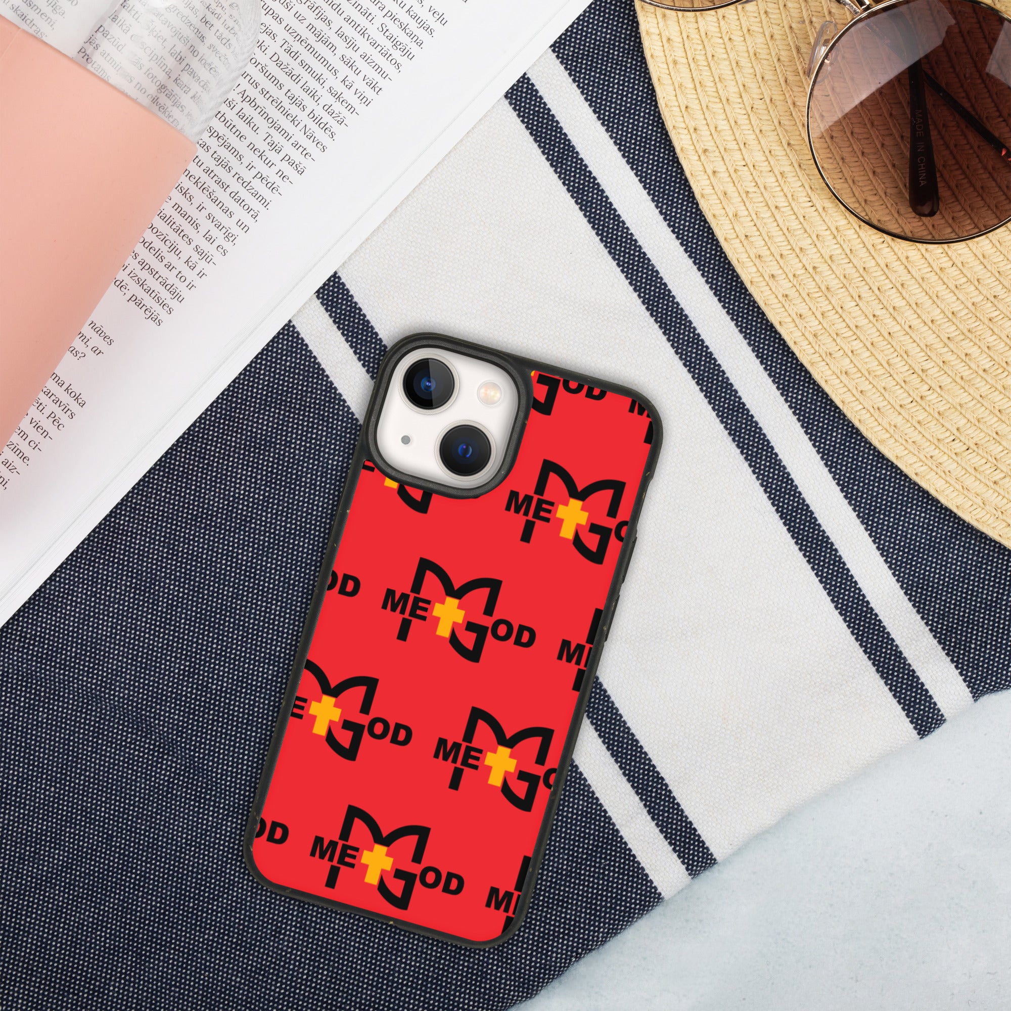 LOUIS VUITTON LV LOGO PATTERN RED iPhone 8 Plus Case Cover